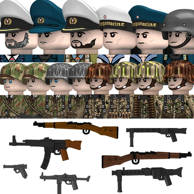 Military WW2 German Navy Figur - Lego Minifigure Holder recension och pris