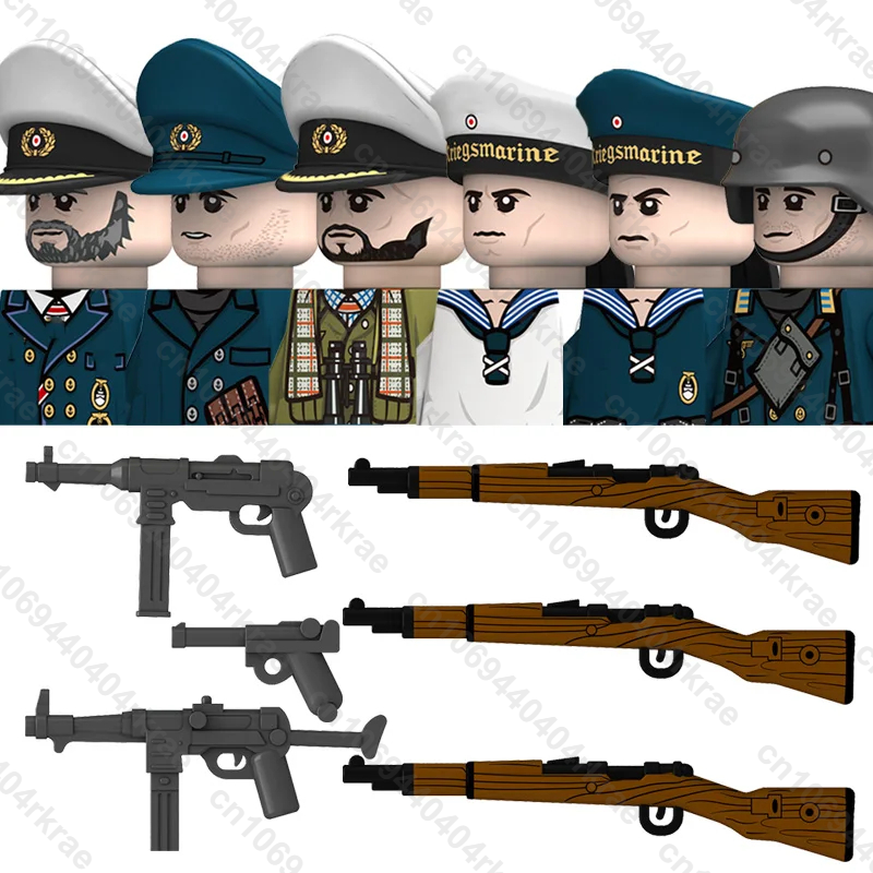 Military WW2 German Navy Figur - Lego Minifigure Holder recension och pris