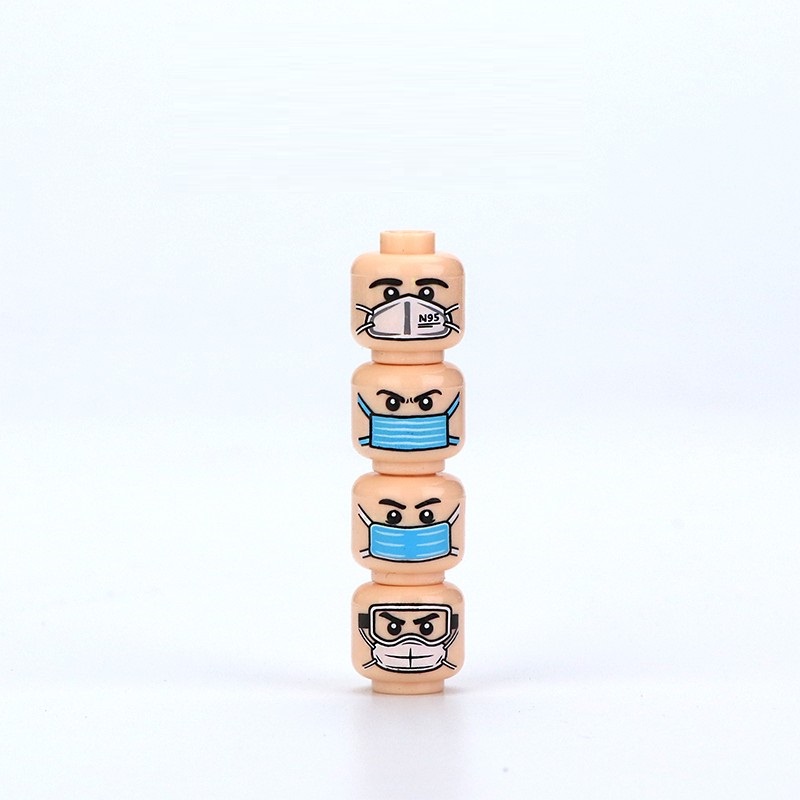 MOC City Face Heads Mini Actio - Lego Minifigure Holder recension och pris