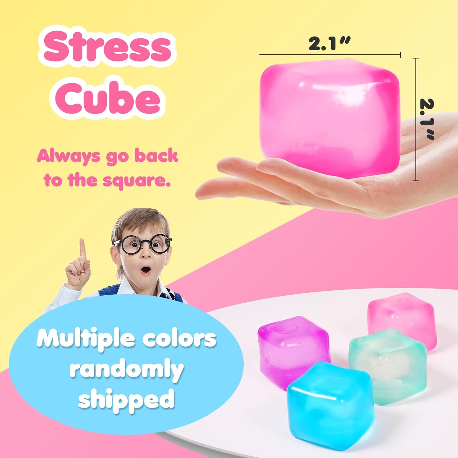 Stress Cube Squishy Stress Bal - Fidget Cube Original recension och pris