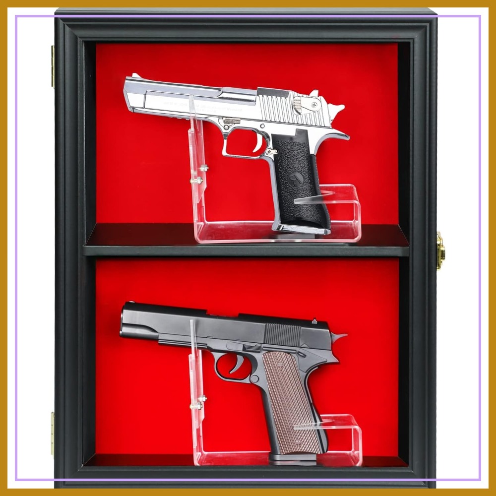 Lockable Wall Mount Gun Displa - Display Case Acrylic recension och pris