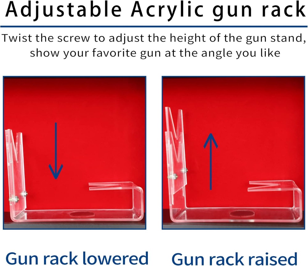 Lockable Wall Mount Gun Displa - Display Case Acrylic recension och pris