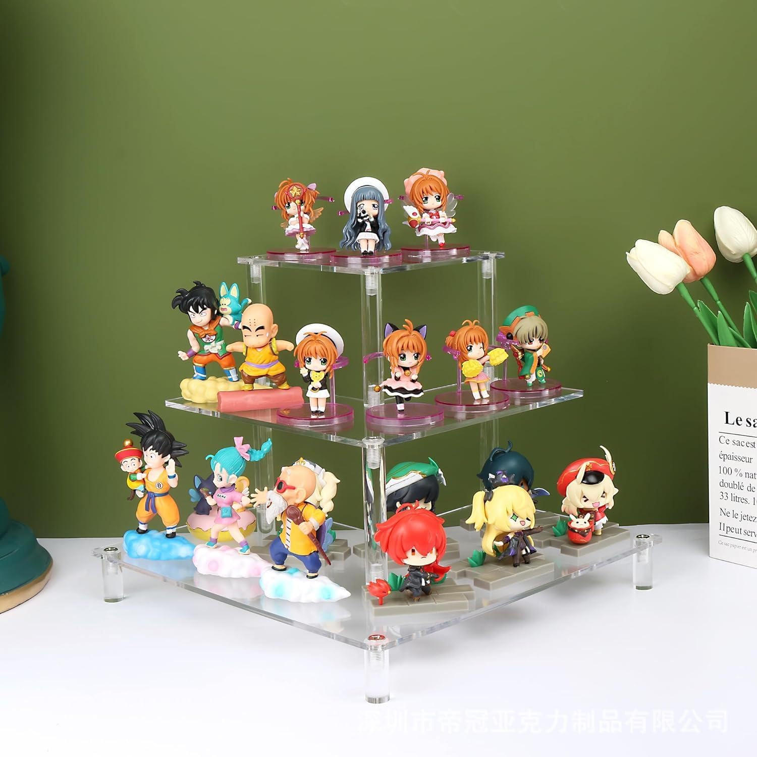 3 Tier Acrylic Display Riser,  - Pop Display Shelf recension och pris
