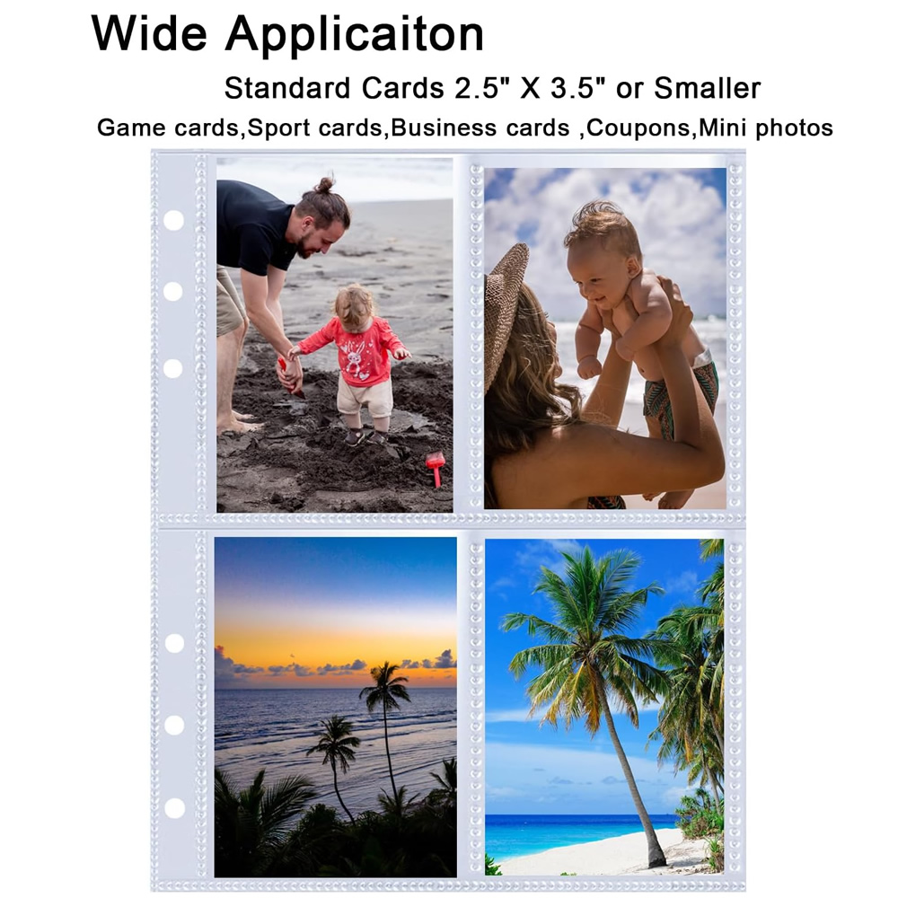 4 Pockets Photo Card Sleeves B - Trading Card Binder recension och pris