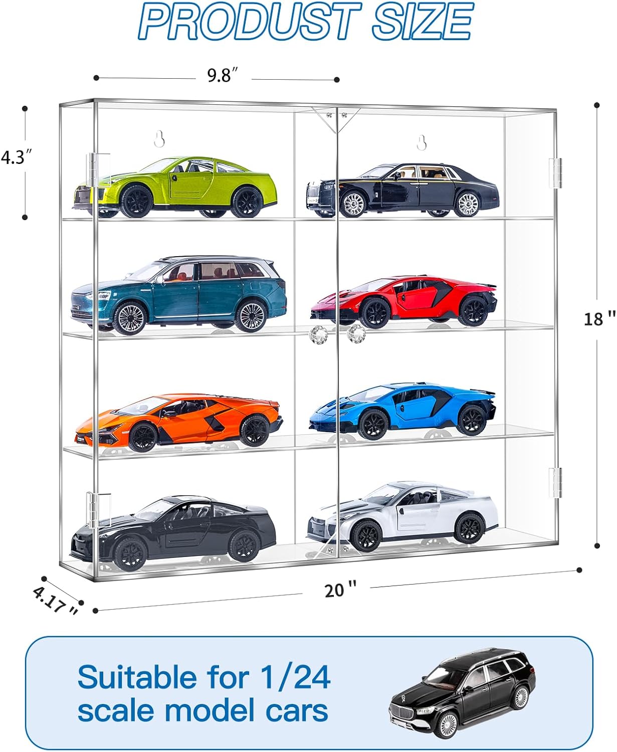Acrylic Display Case for 1/24  - Display Case Acrylic recension och pris