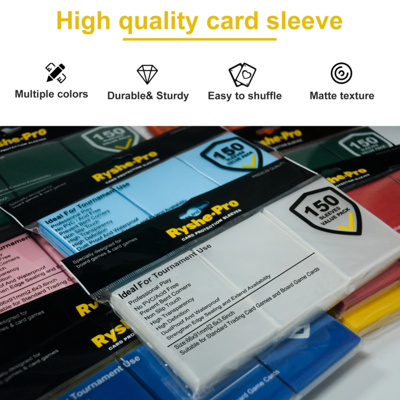 150Pcs 66*91mm Premium Card Sl - Card Penny Sleeve recension och pris