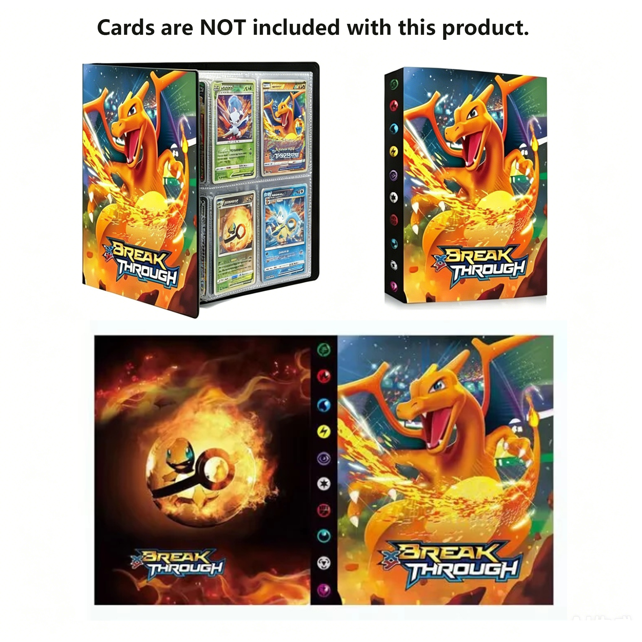 NEW 240PCS Pok é mon Cards Alb - Pokemon Binder Card recension och pris