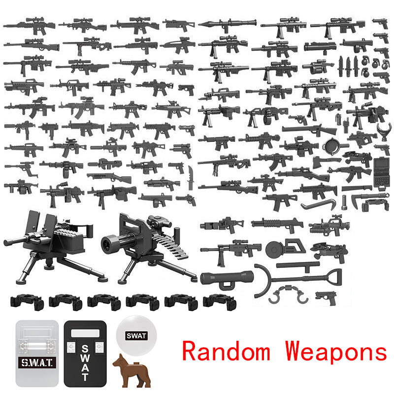 25/50/100Pcs Military Weapons  - Lego Minifigure Holder recension och pris