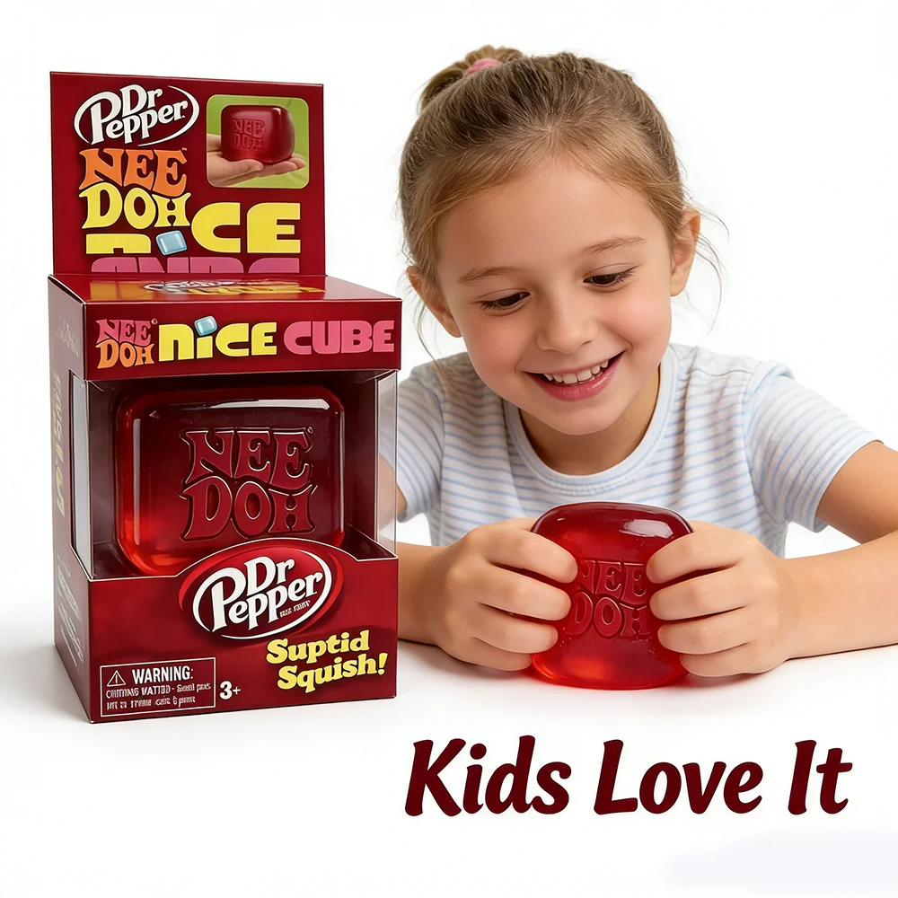 =* Dr Pepper x NeeDoh Nice Cub - Fidget Cube Original recension och pris