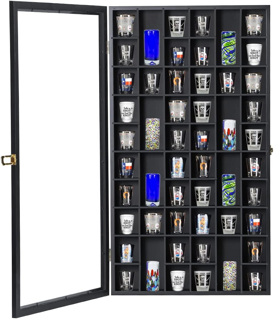 Large Shot Glass Display Case, - Display Case Acrylic recension och pris