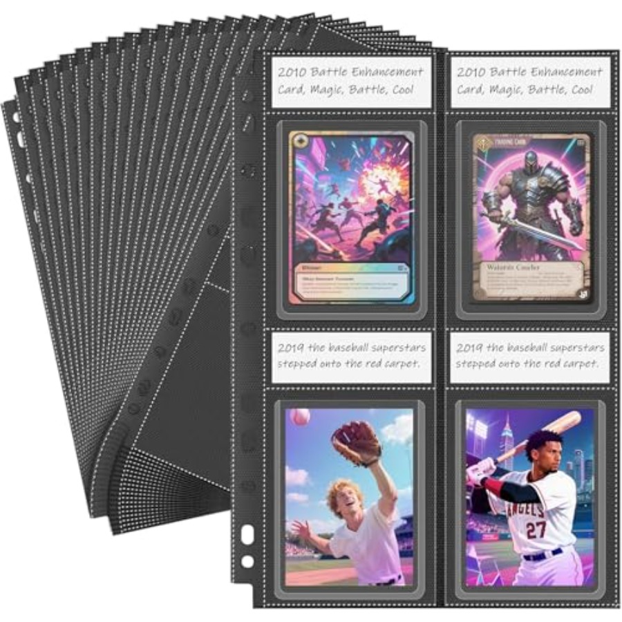 Top Loader Sleeves 4 Pocket 20 - Trading Card Binder recension och pris
