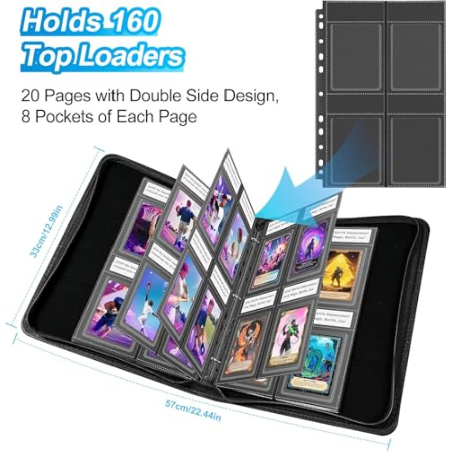 Top Loader Sleeves 4 Pocket 20 - Trading Card Binder recension och pris