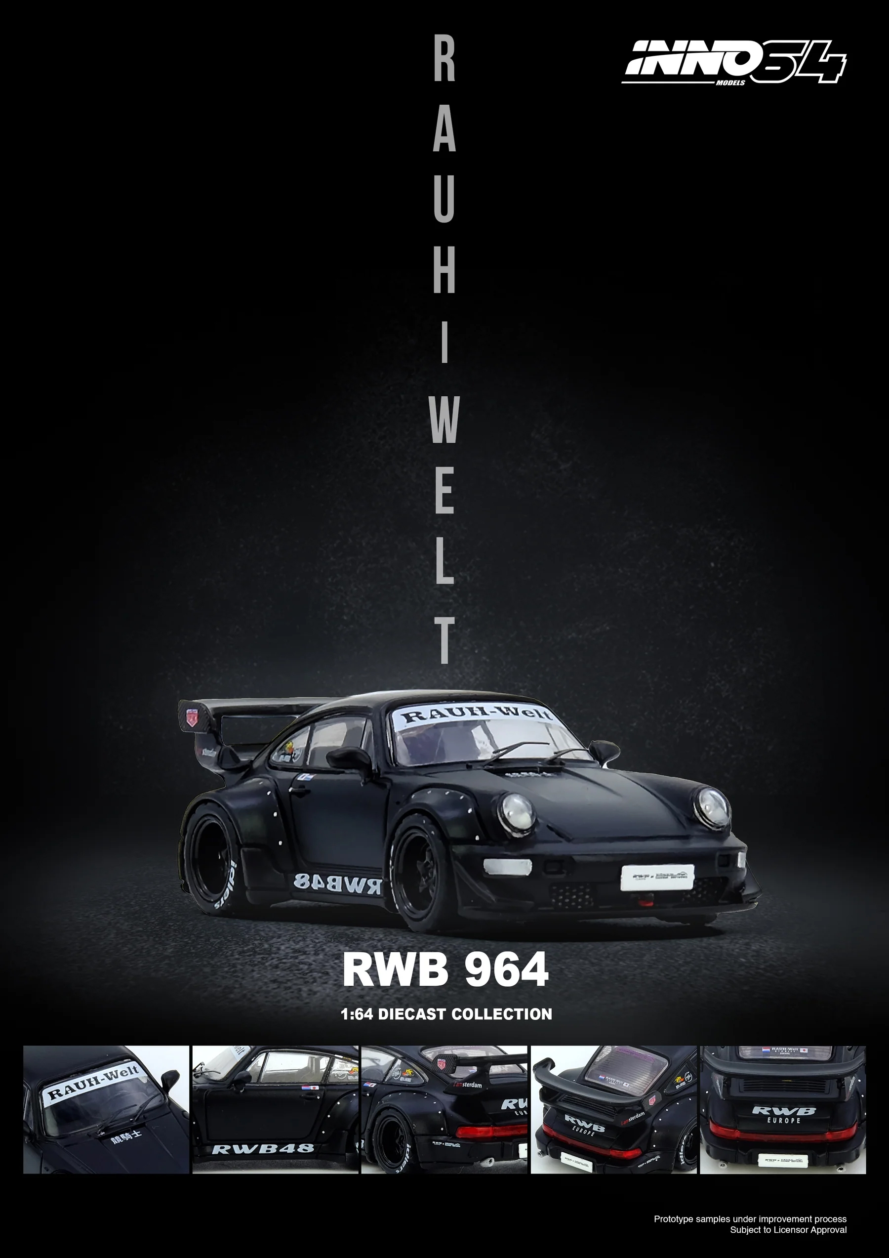 INNO64 1:64 Porsche 911 RWB 96 - Die Cast Car 1 64 recension och pris
