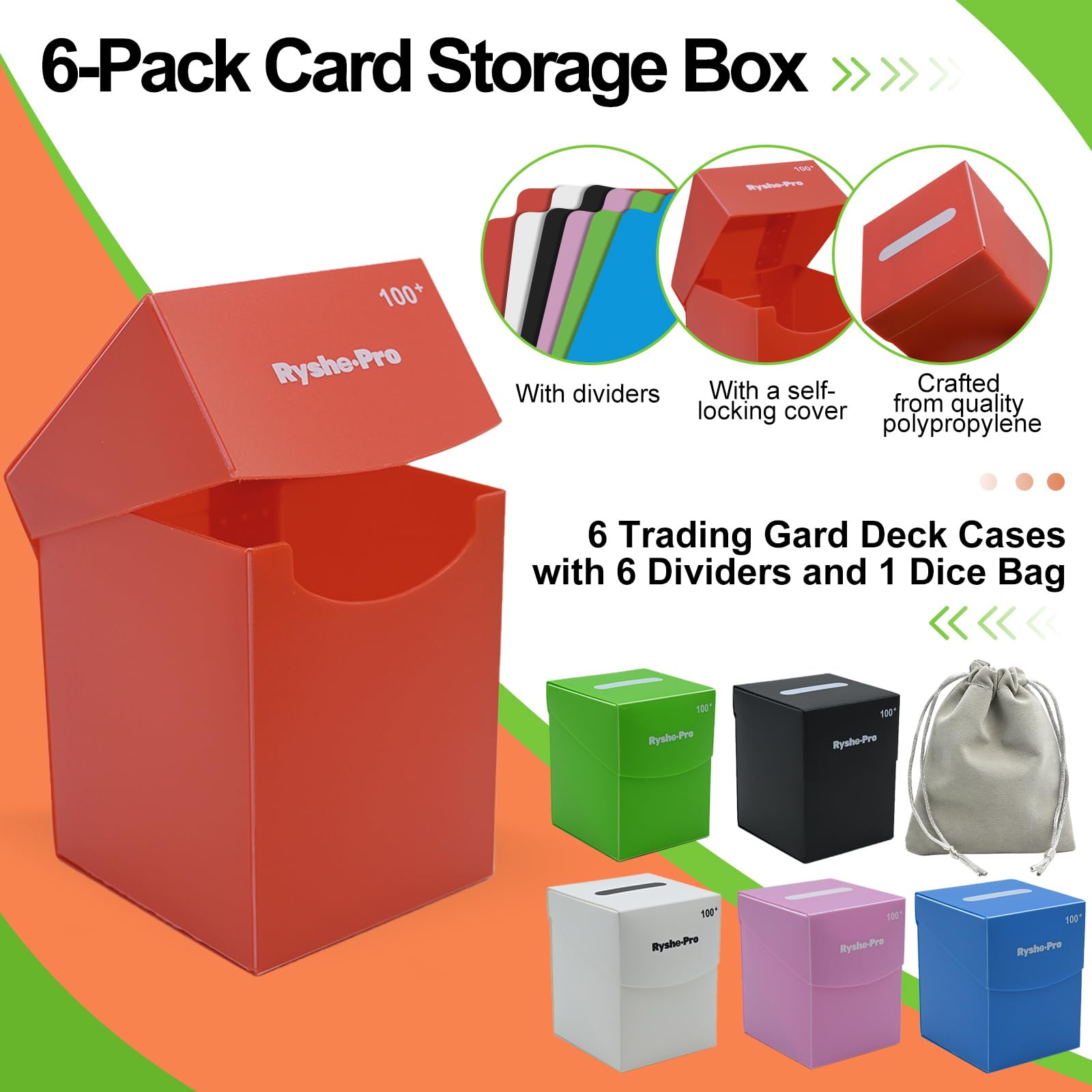 TCG Deck Box for 100+ Cards Co - Trading Card Binder recension och pris