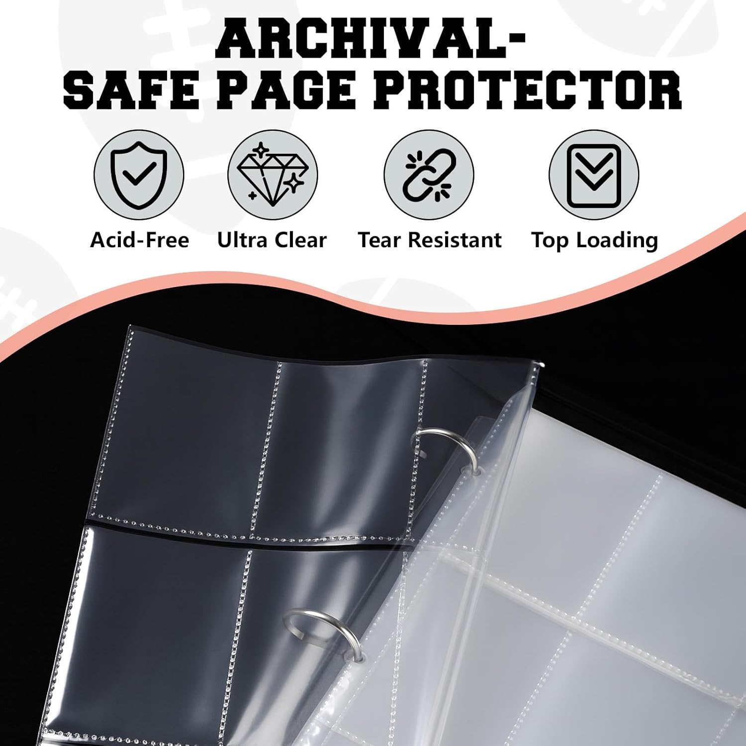 Football Card Binder 9-Pocket  - Trading Card Binder recension och pris
