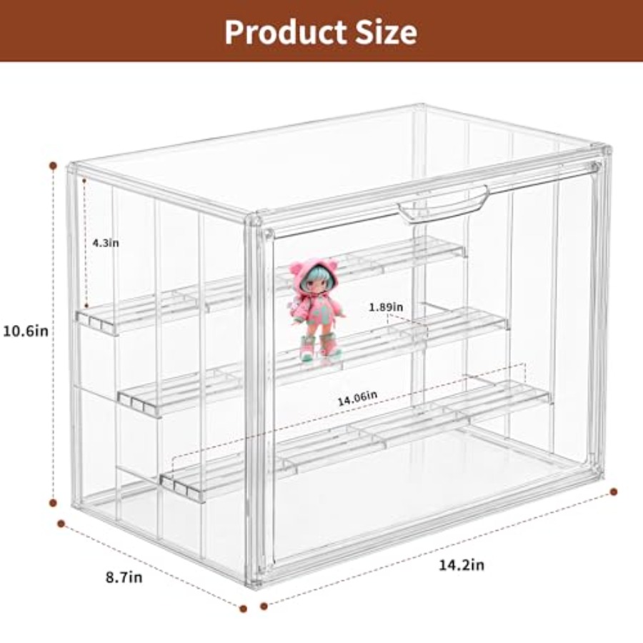 Clear Acrylic Display Case Upg - Display Case Acrylic recension och pris