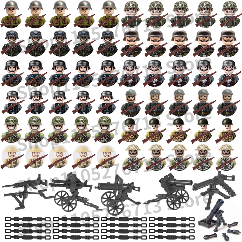 25Pcs/Set World War II Militar - Lego Minifigure Holder recension och pris