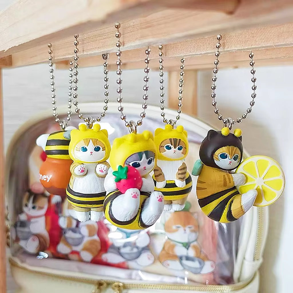 Mofusand Kawaii Cat Keychain B - Action Figure Stand recension och pris