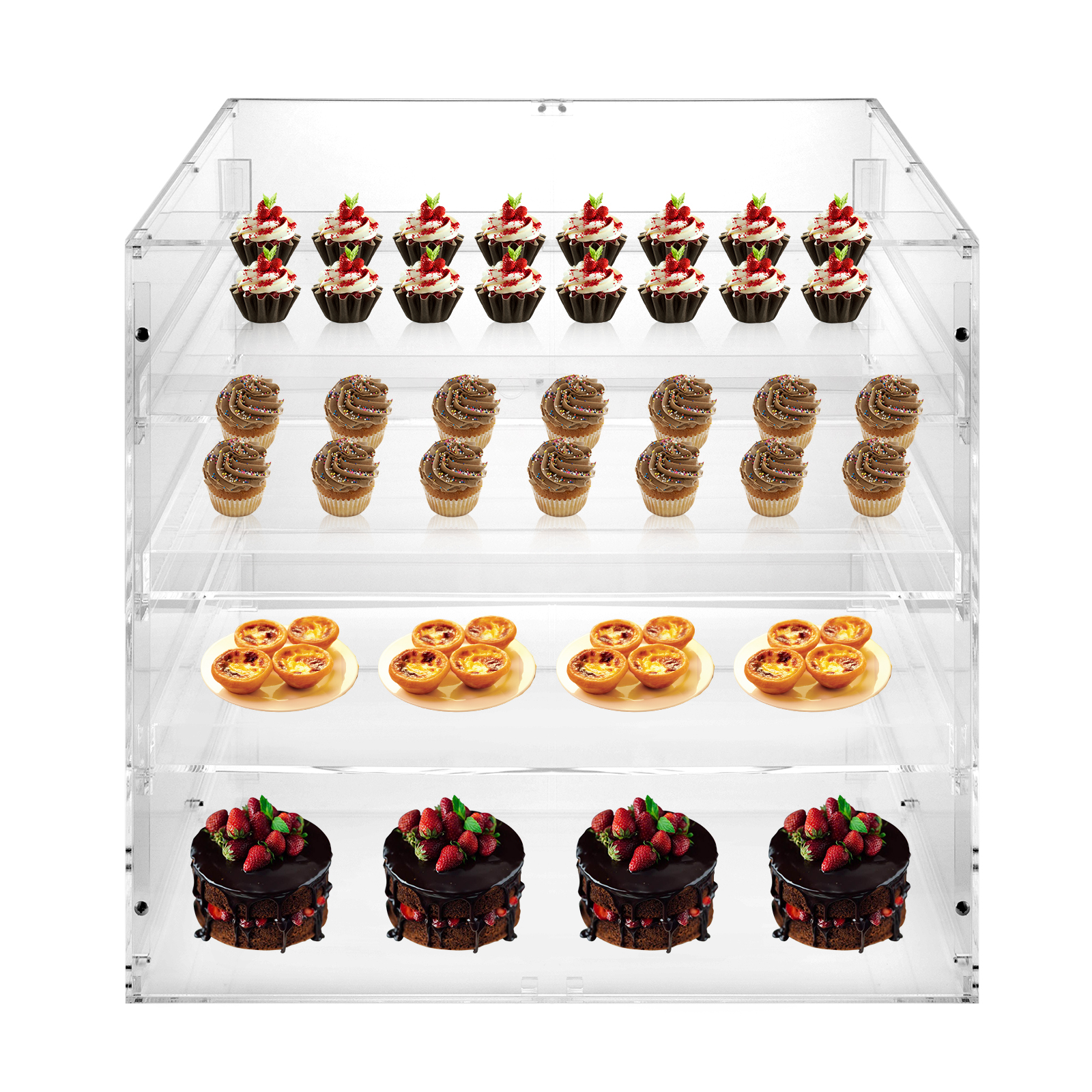 18.7×17.71×17.71inch 3-tier Ac - Display Case Acrylic recension och pris