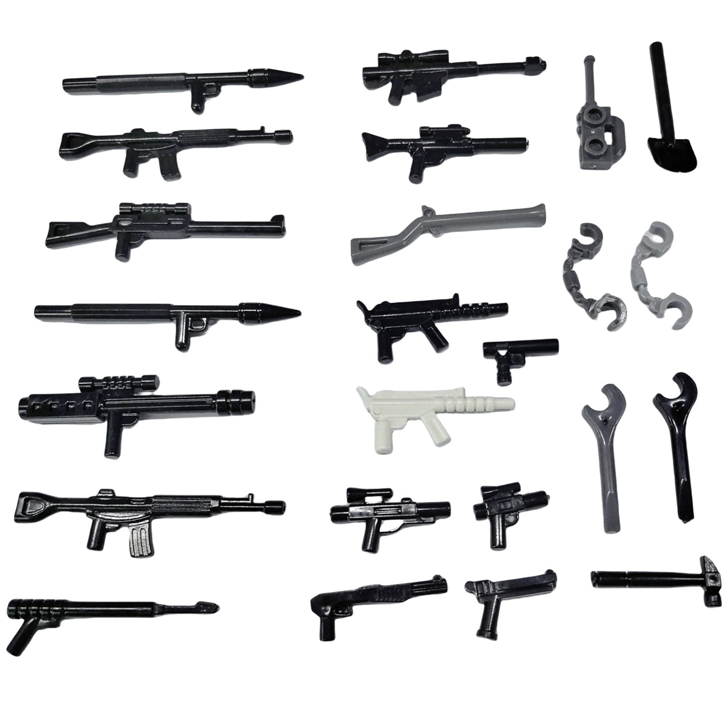 Military WW2 Weapon Guns Soldi - Lego Minifigure Holder recension och pris