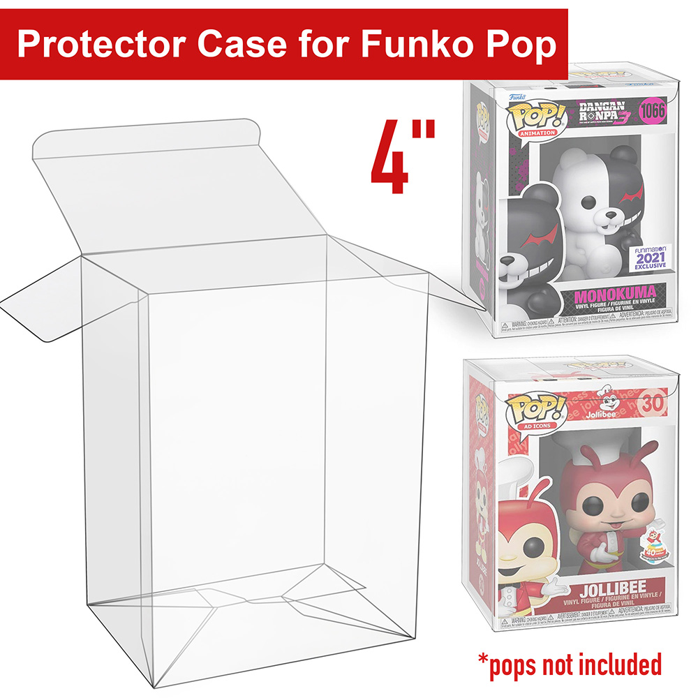 50PCS Clear Protective Box for - Funko Pop Protector recension och pris