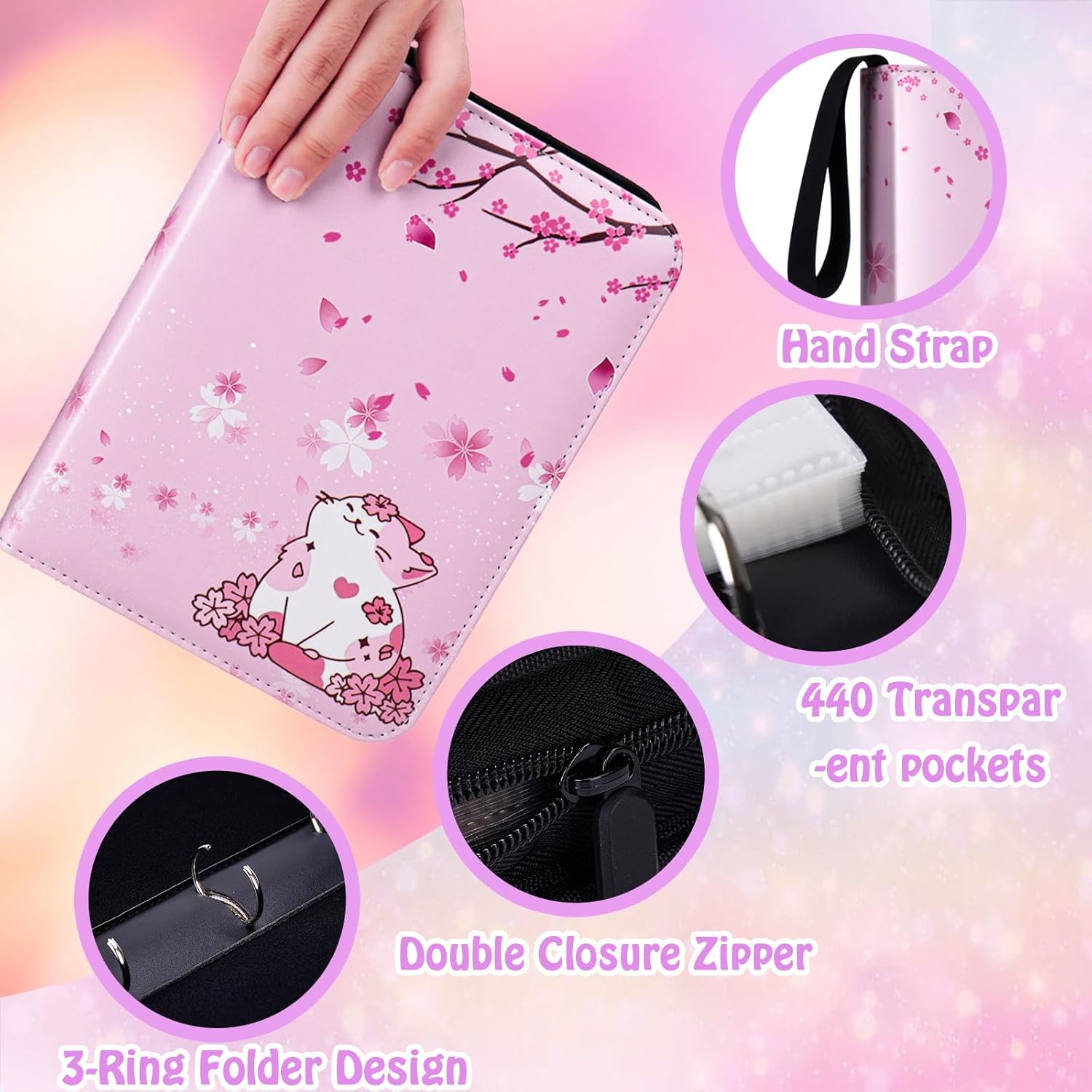 440 Card Binder for Girls with - Trading Card Binder recension och pris