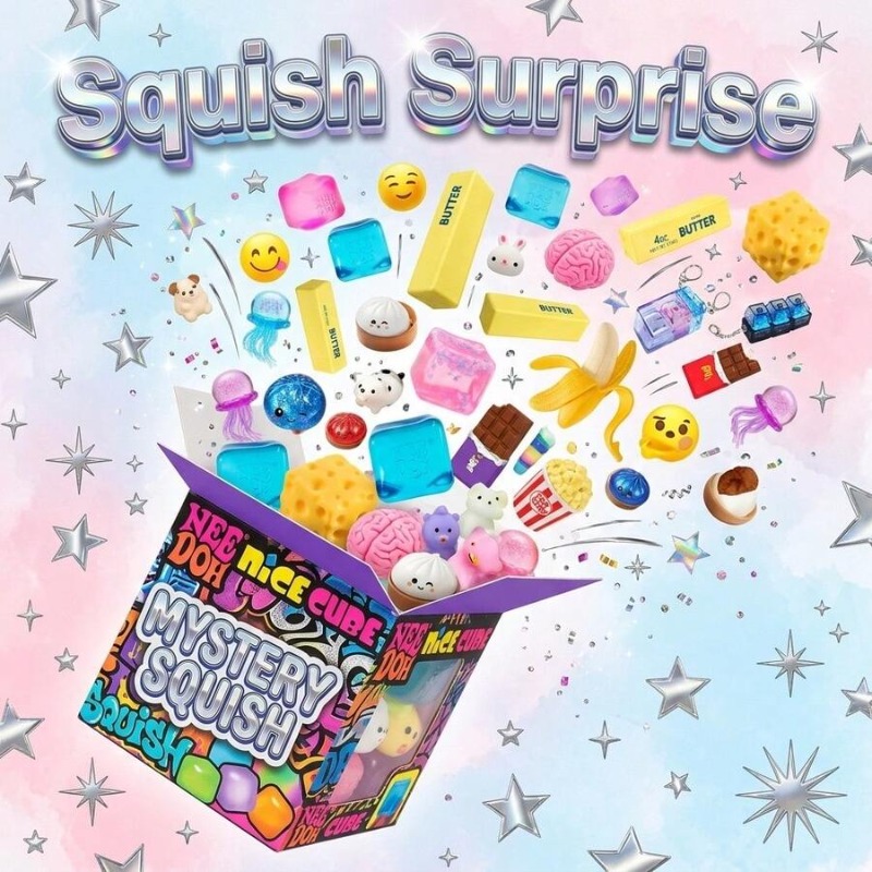 Holiday Squishy Mystery Blind  - Mystery Box Blind Bag recension och pris