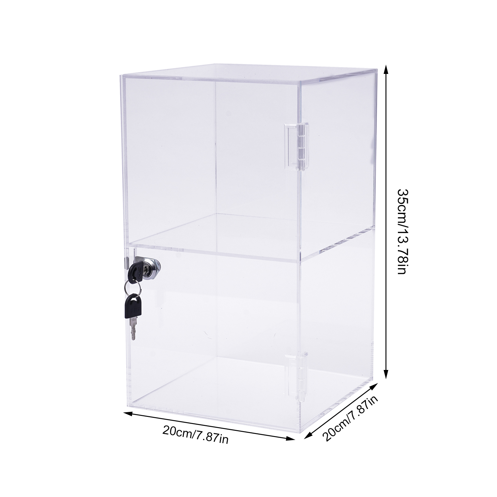 Transparent Acrylic 20x20x35cm - Display Case Acrylic recension och pris