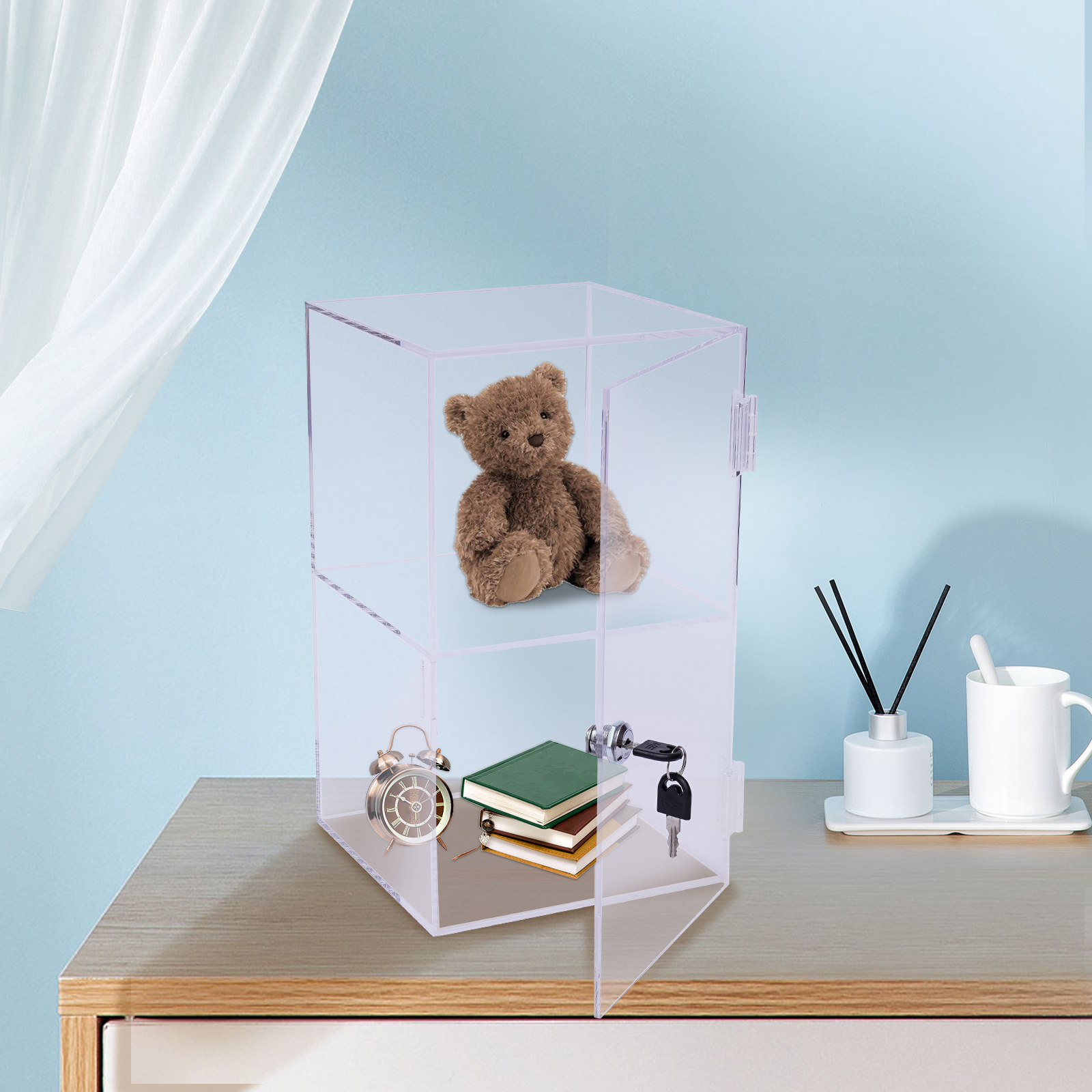 Transparent Acrylic 20x20x35cm - Display Case Acrylic recension och pris