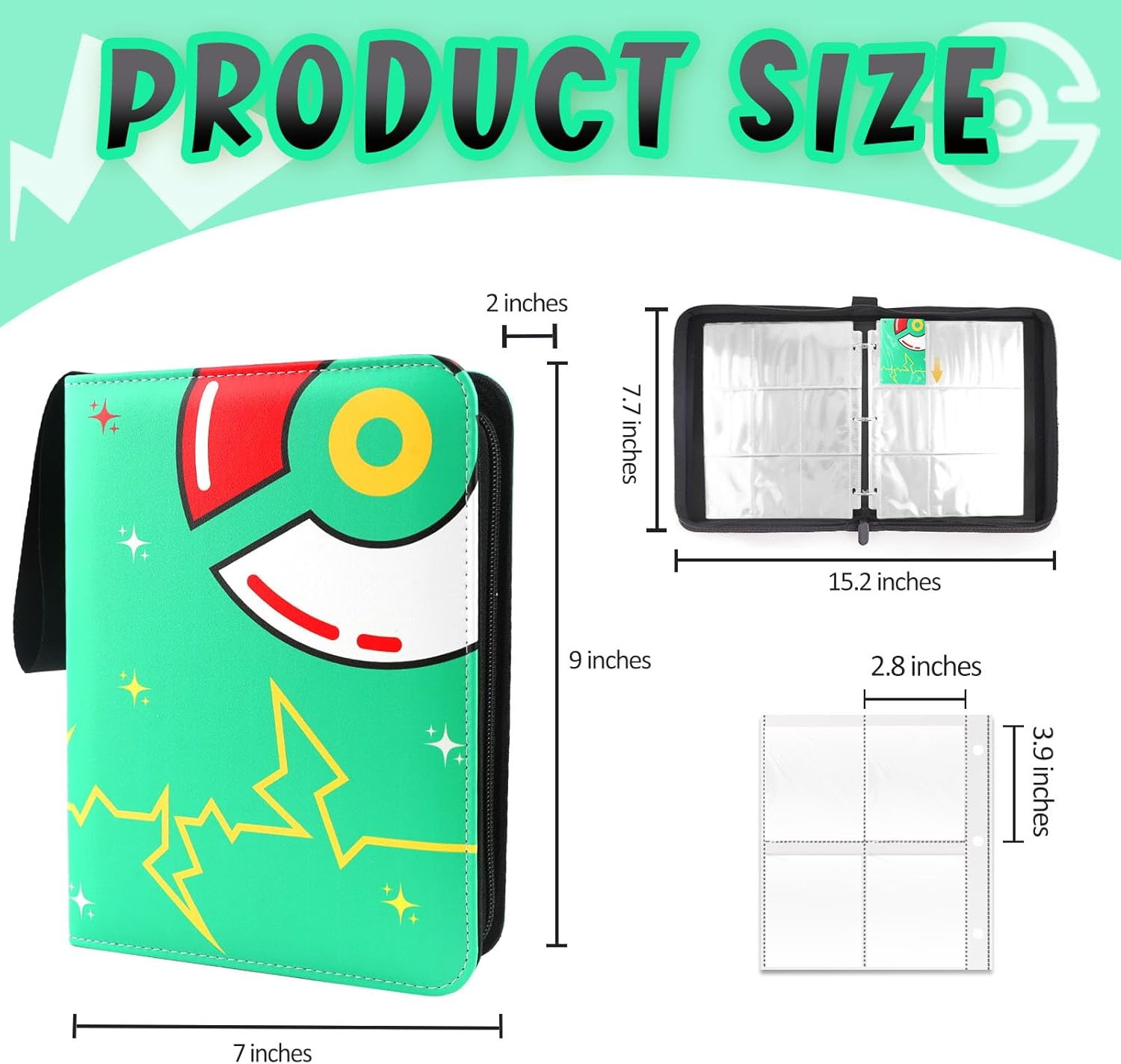 400 Pockets Card Binder with 5 - Trading Card Binder recension och pris