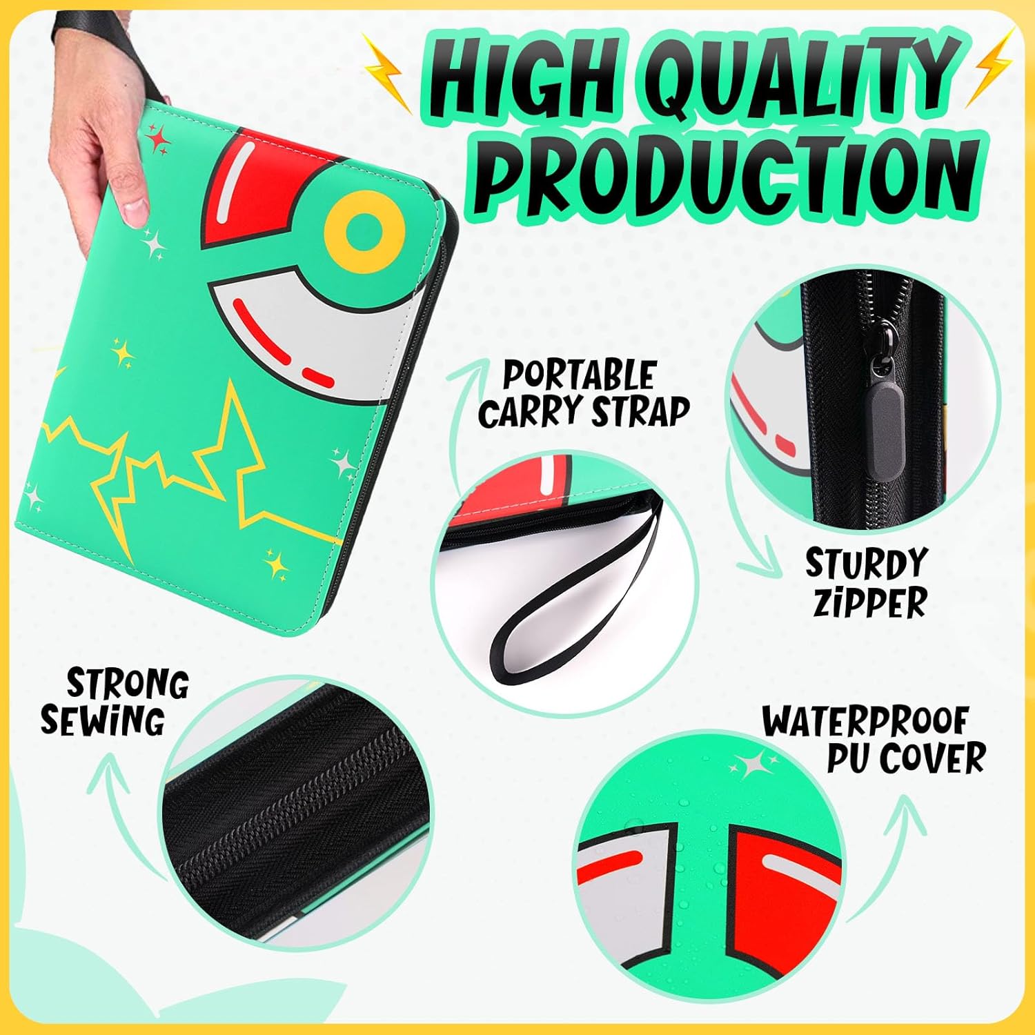 400 Pockets Card Binder with 5 - Trading Card Binder recension och pris