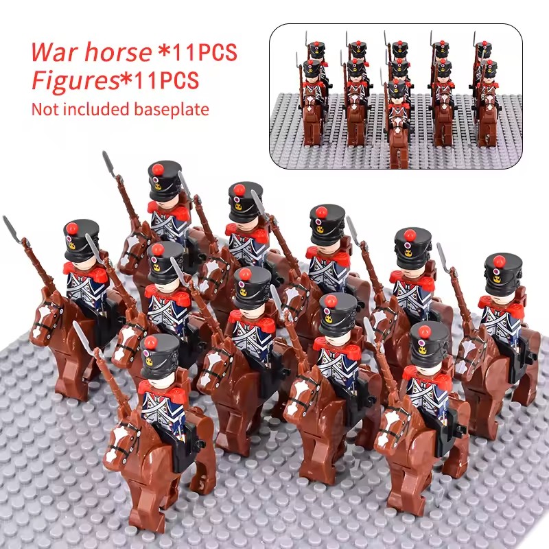10pcs Napoleonic Wars Military - Lego Minifigure Holder recension och pris