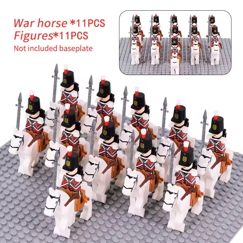 10pcs Napoleonic Wars Military - Lego Minifigure Holder recension och pris