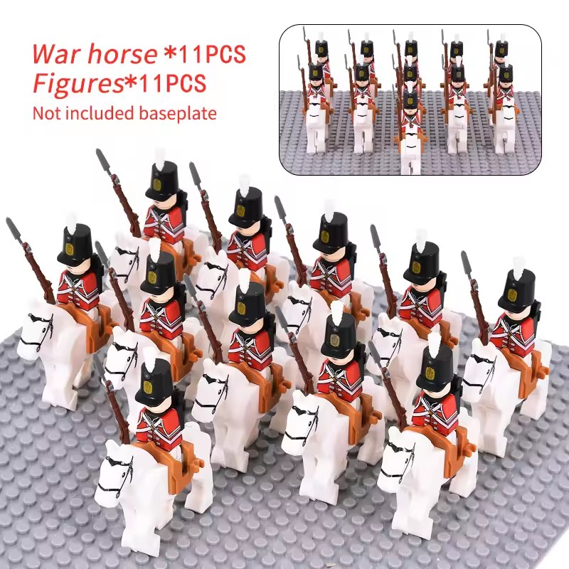 10pcs Napoleonic Wars Military - Lego Minifigure Holder recension och pris