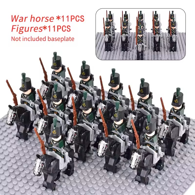 10pcs Napoleonic Wars Military - Lego Minifigure Holder recension och pris