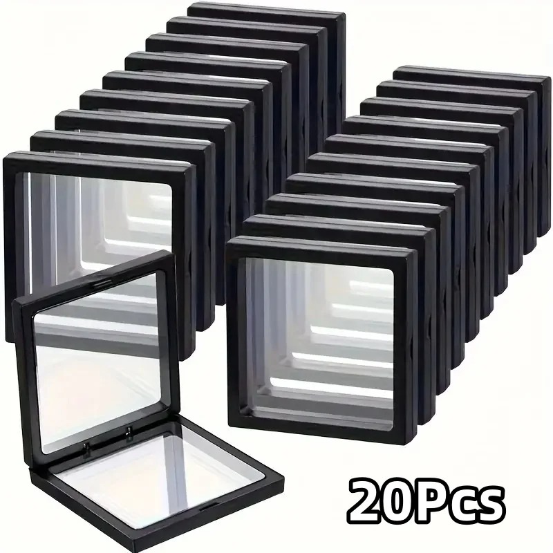 20Pcs Clearview 3D Floating Di - Display Case Acrylic recension och pris