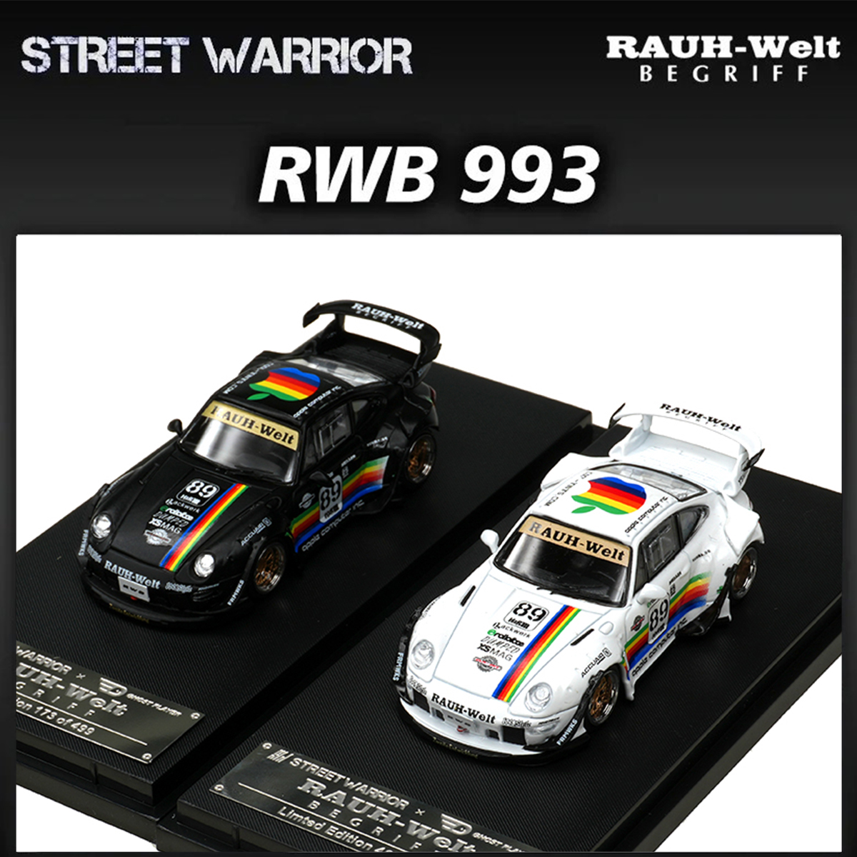 SW In Stock 1:64 RWB 993 Black - Die Cast Car 1 64 recension och pris