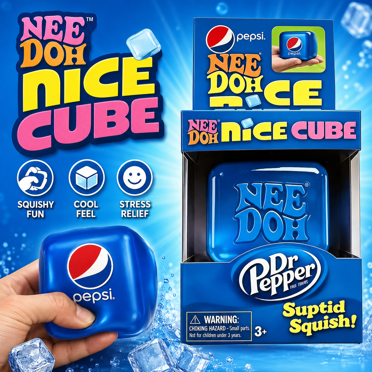 In Stock 2026 Needoh Squeeze S - Fidget Cube Original recension och pris