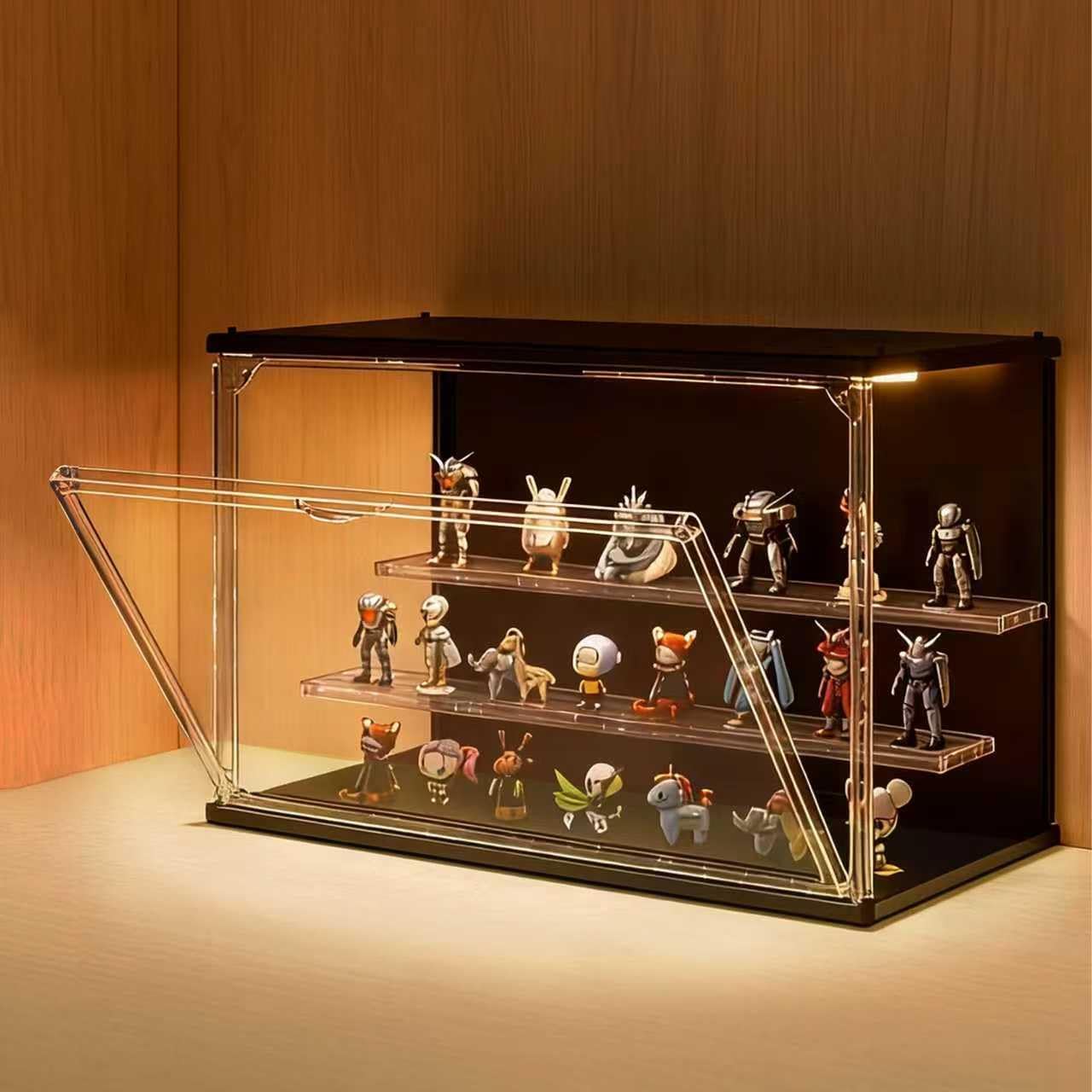 3-Tier Stackable LED Display C - Display Case Acrylic recension och pris