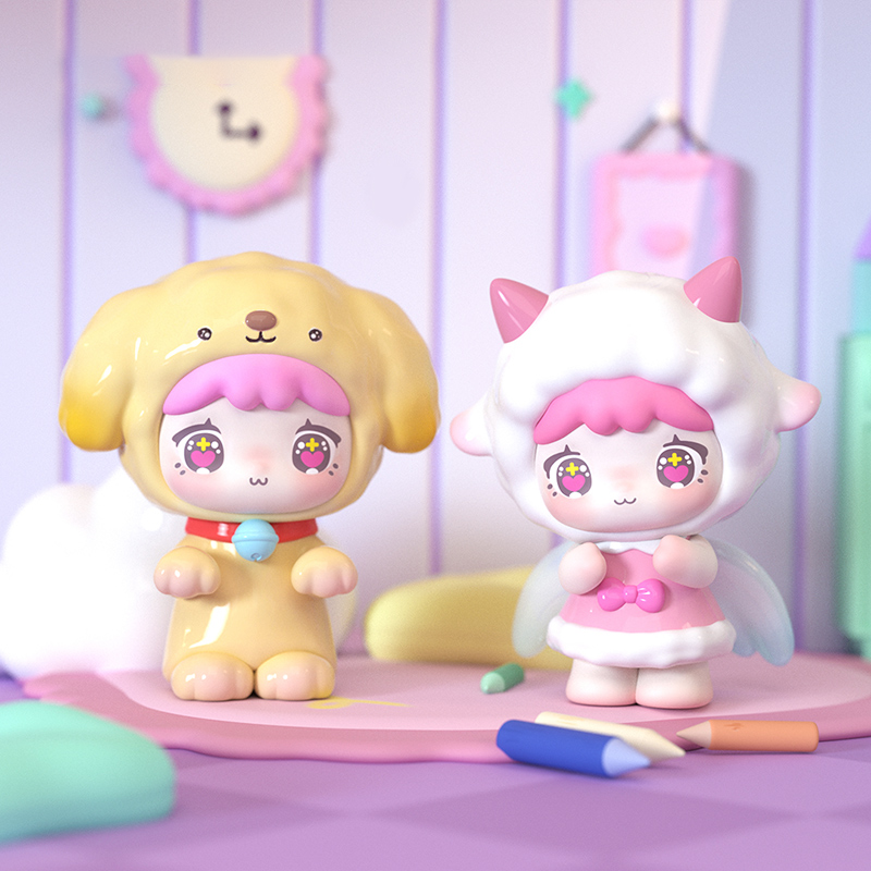 Qubii Blind Box Day Night Autu - Vinyl Figure Blank recension och pris