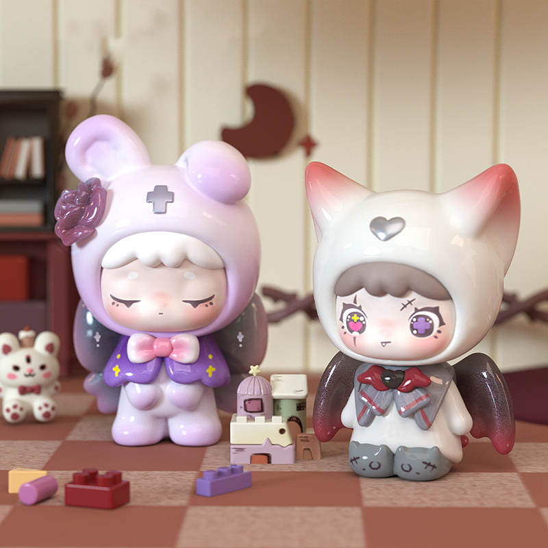 Qubii Blind Box Day Night Autu - Vinyl Figure Blank recension och pris
